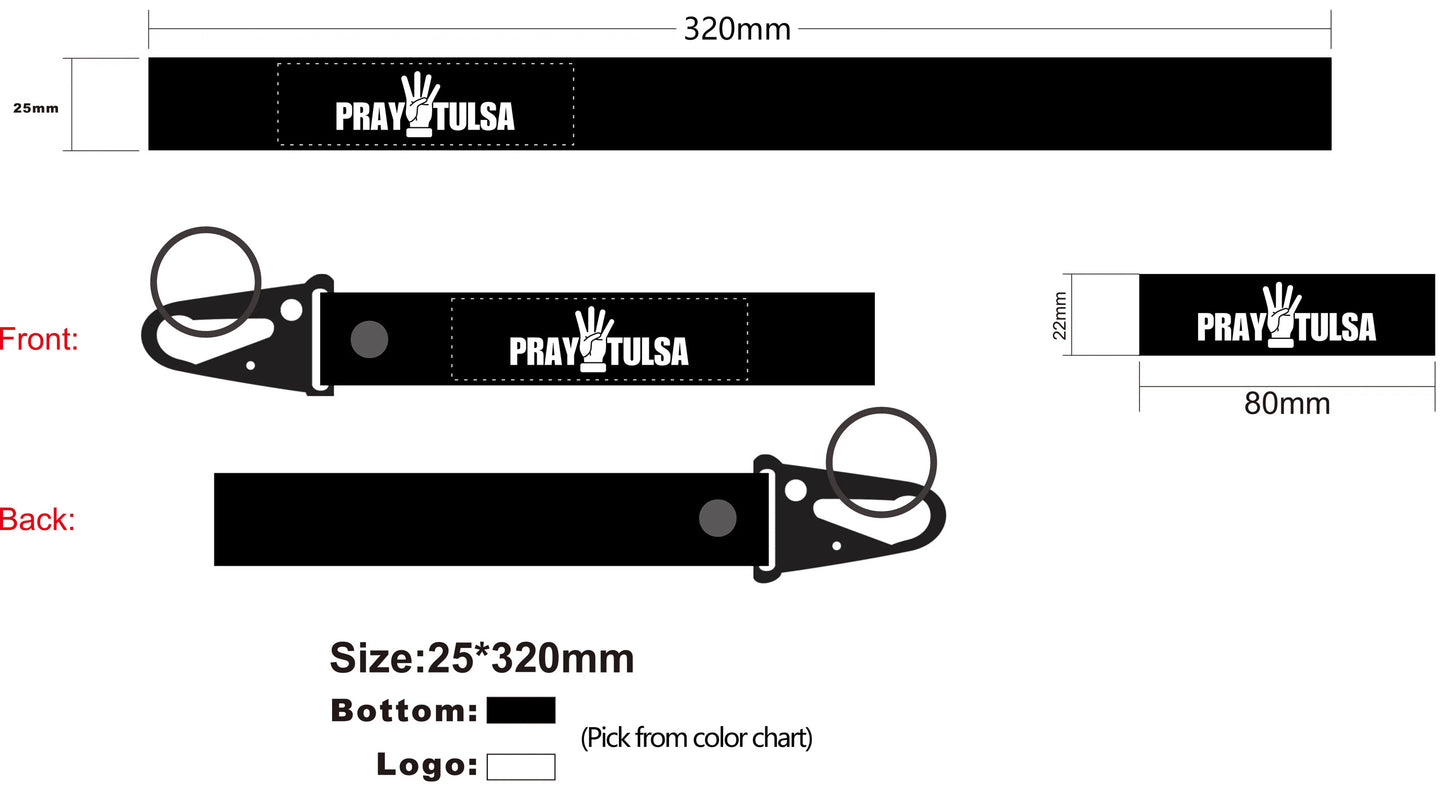 [EXCLUSIVE] Pray 4 Tulsa Keychain